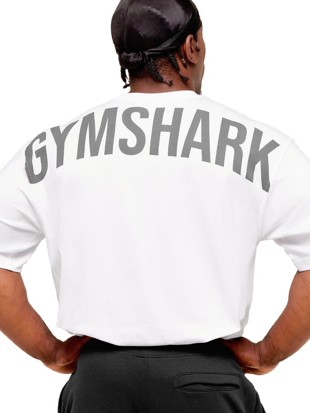 Gymshark Power T-Shirt White Size Large Oversized Fit NEW